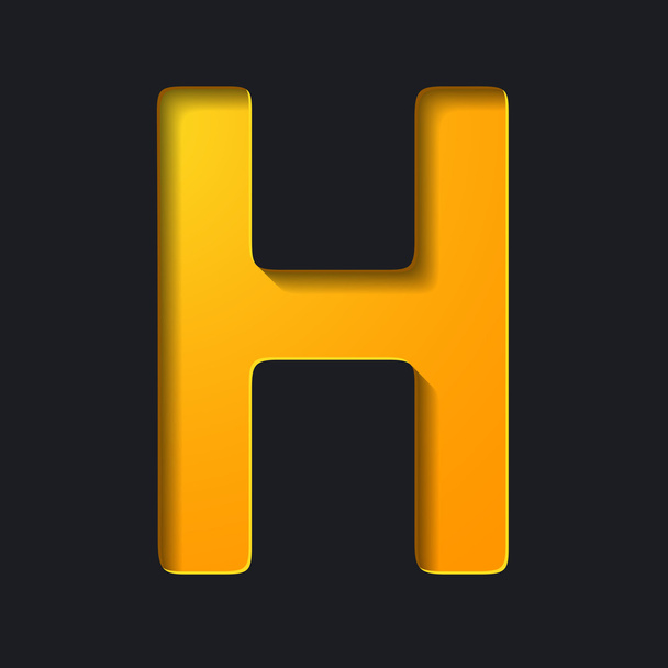 Letter H - Вектор, зображення