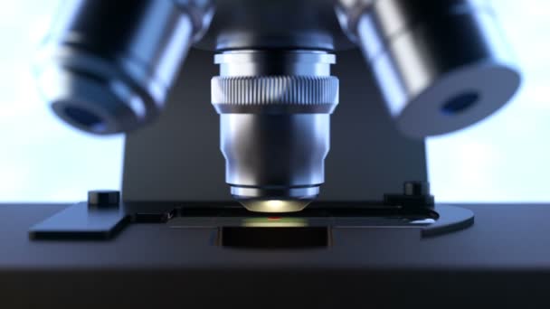 microscópio controlado por computador que inspeciona uma gota de bau sanguíneo
 - Filmagem, Vídeo