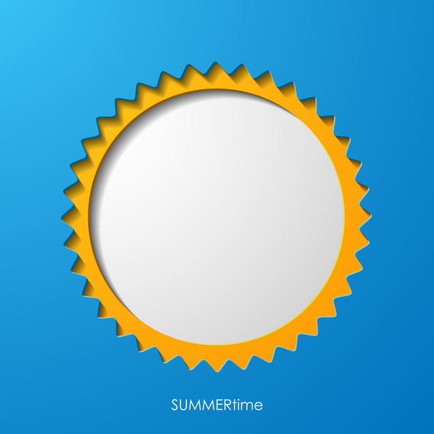 summer sun icon - Vector, Image