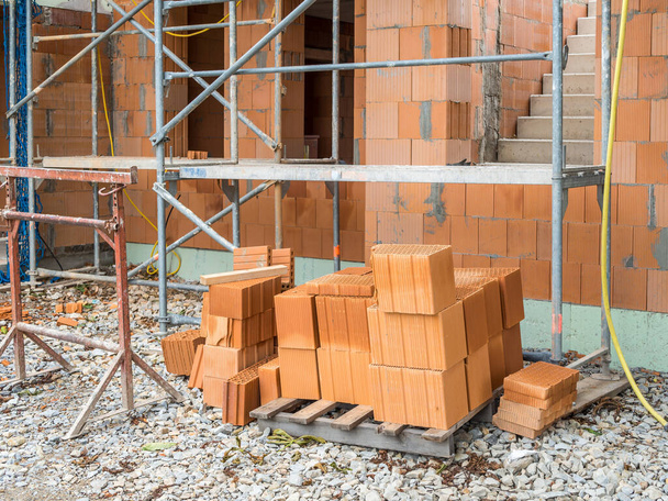 House construction site image - Fotoğraf, Görsel