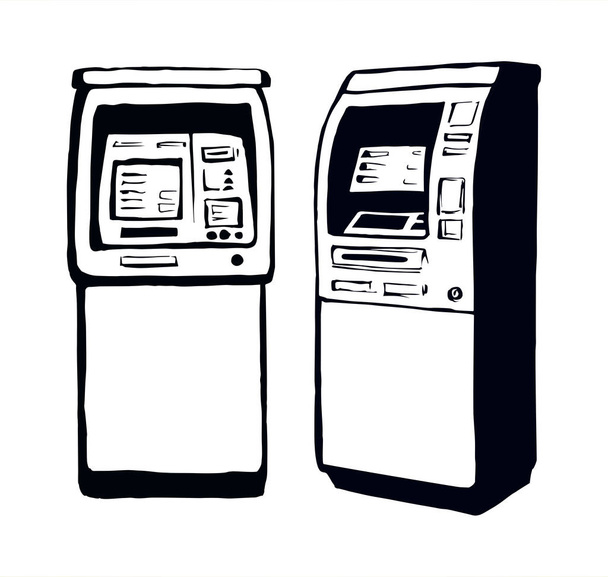ATM-eszköz ikonja. Vektorrajz - Vektor, kép