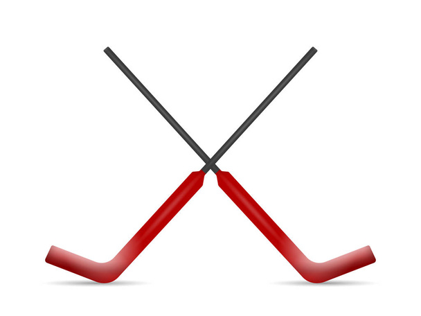 Palos de portero de hockey
 - Vector, Imagen