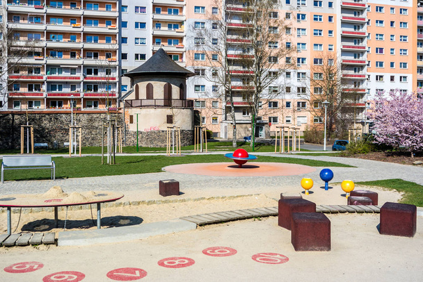 Speeltuin op de Pulverturm Zwickau - Foto, afbeelding
