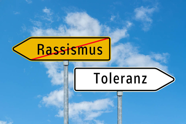 Sign Racism - tolerance background - Photo, Image