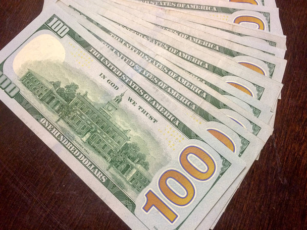 amerikanisches Geld 100-Dollar-Scheine - Foto, Bild