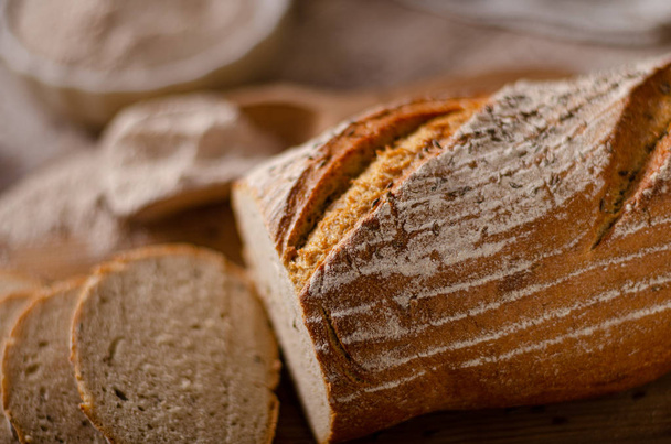 Homemade caraway bread - Foto, Imagen