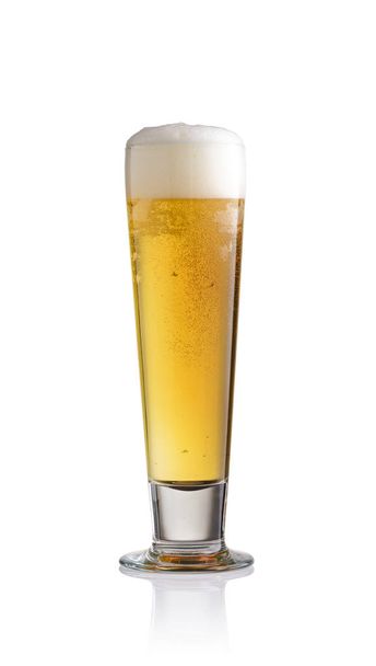 Beer glass isolated on white background - Foto, Imagem