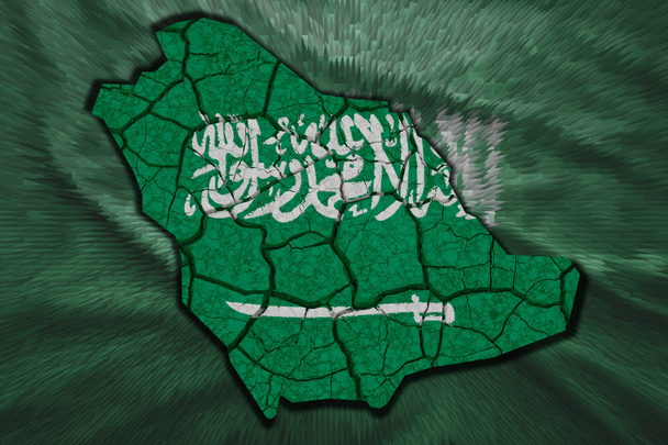 mapa Arabii Saudyjskiej - Zdjęcie, obraz