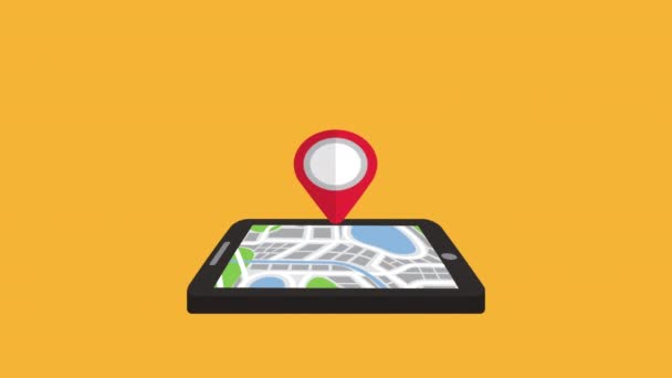 tablet z aplikacją technologii GPS - Materiał filmowy, wideo