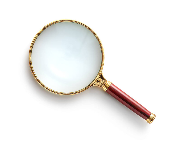 Magnifying glass isolated on white background - 写真・画像