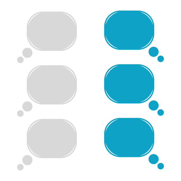 Vector phone chat bubbles. Sms messages. Speech bubbles. Short message service bubbles. - Vector, Image