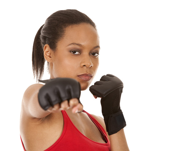 female fighter - Фото, изображение