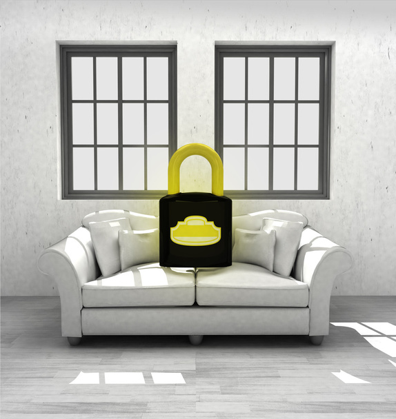 proteger a segurança de seu projeto moderno confortável da casa
 - Foto, Imagem