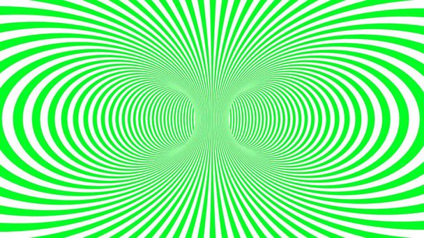 催眠性サイケデリックな幻想的背景と緑のストライプ. - 写真・画像