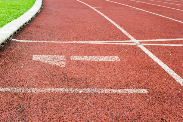 Running track numbers one - Photo, Image