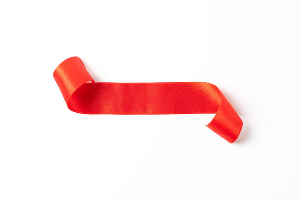 Red banners ribbons label on white  - Foto, afbeelding