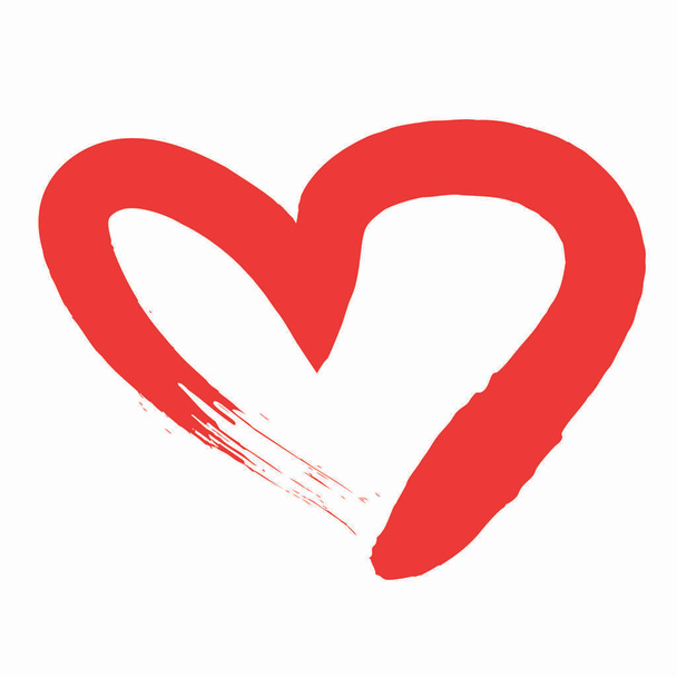 Corazón decoración del día de San Valentín aislado
 - Vector, imagen
