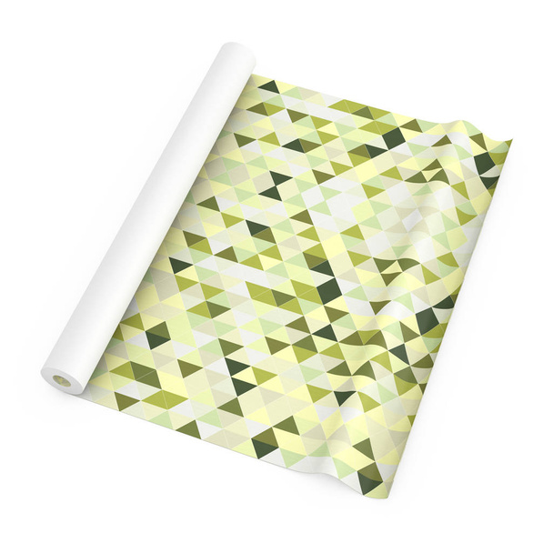 Paperhanging Wallpaper Paper Roll with Abstract Print. 3d Render - Foto, immagini