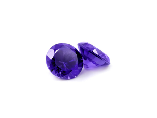 Violet drágakövek fehér alapon - Fotó, kép