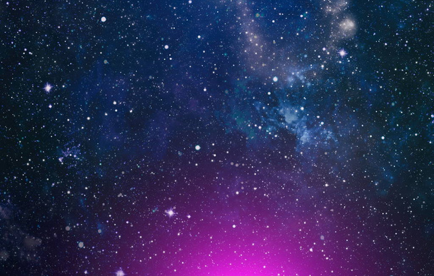 Deep space achtergrond met stardust en stralende ster. Melkweg kosmische achtergrond. - Foto, afbeelding