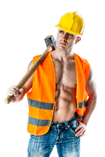 Very muscular worker - Foto, Bild