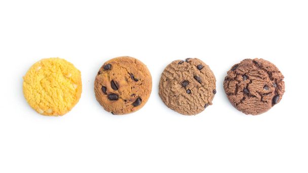 homemade cookies on white background - Photo, image