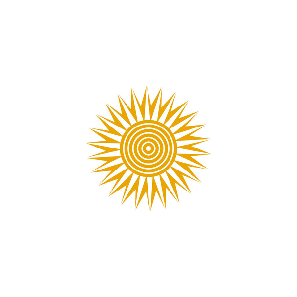Plantilla vectorial diseño logo Sun - Vector, Imagen