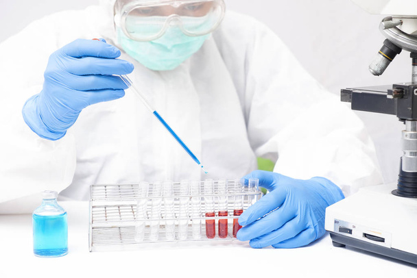 scientist or doctor working research in medical laboratory  - Фото, зображення