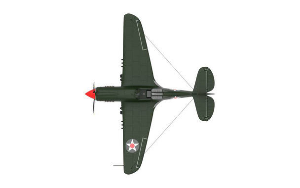 3d візуалізація світової війни два літаки ізольовані на білому тлі
. - Фото, зображення