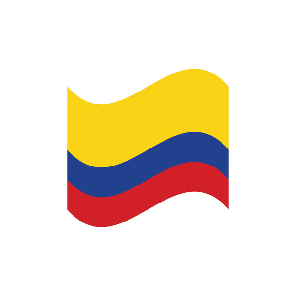 a kolumbiai lobogó vektorillusztrációja - Vektor, kép