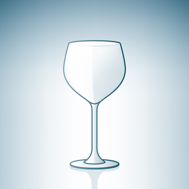 Empty Wine Glass - Vektor, obrázek