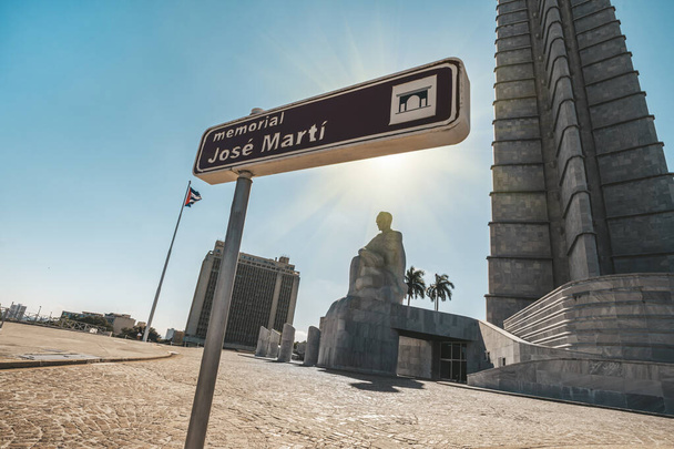 Jose Marti Memorial op het Revolution Plaza in Havana - Foto, afbeelding