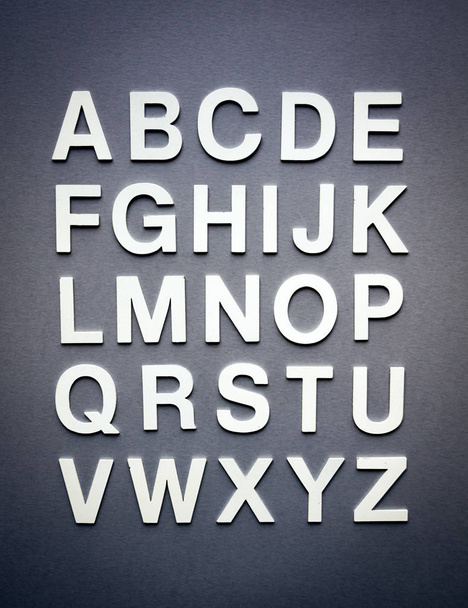 Alphabet made with solid letters - 写真・画像