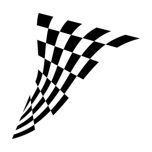 Ikona vlajky závodu, jednoduchý ilustrační vektor - Vektor, obrázek
