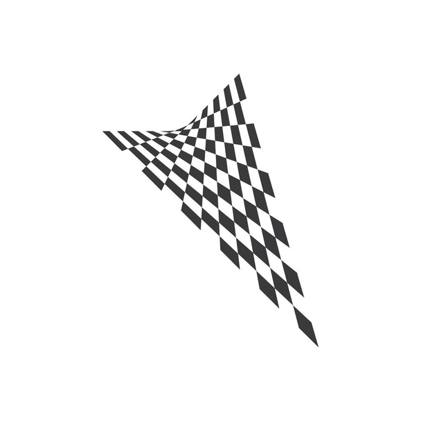 Ikona vlajky závodu, jednoduchý ilustrační vektor - Vektor, obrázek