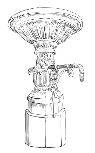 Векторний вуличний питний фонтан
 - Вектор, зображення