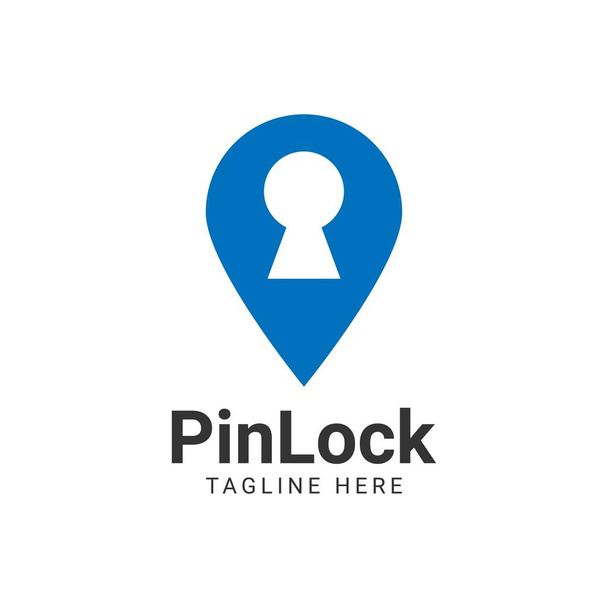 Localisation de navigation GPS Key Lock Logo
 - Vecteur, image