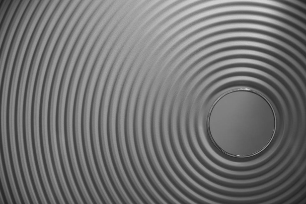 round, circle  Frame picture -  white and black wave background.  - Фото, зображення