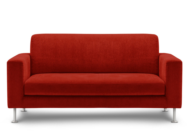 rode sofa meubilair - Foto, afbeelding