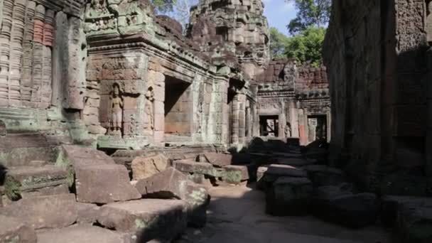 γραφικό υλικό από τον αρχαίο ναό Angkor Wat, Καμπότζη - Πλάνα, βίντεο