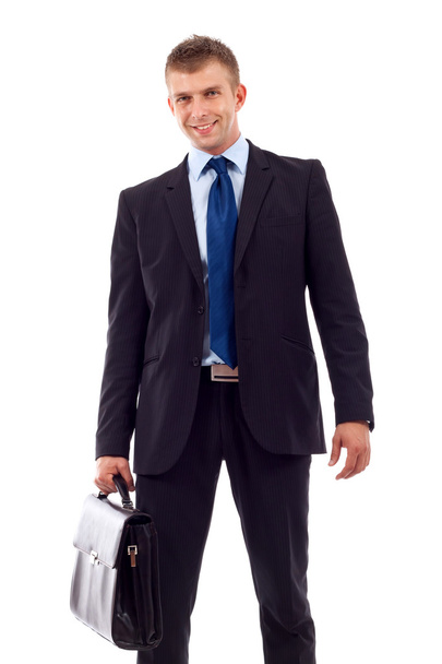 Man holding a briefcase - Фото, изображение