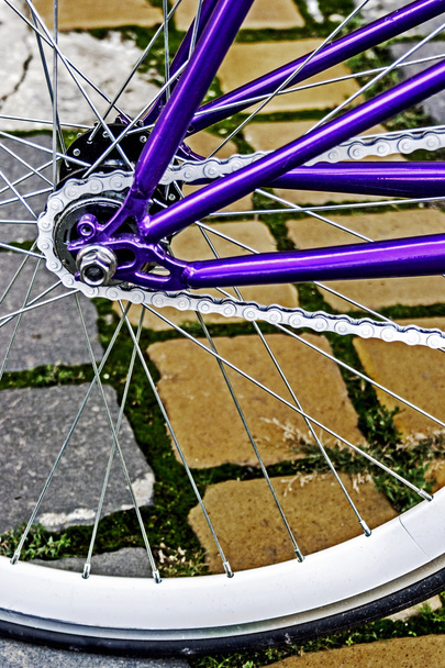 Bicycle wheel. Detail 20 - Фото, изображение