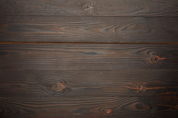 Bovenaanzicht van bruine houten achtergrond - Foto, afbeelding