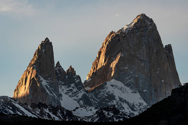 Sunset on Mount Fitz Roy. El Chalten, Patagonia, Argentina - Photo, Image