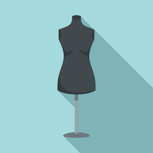 Empty mannequin icon, flat style - Vector, Image