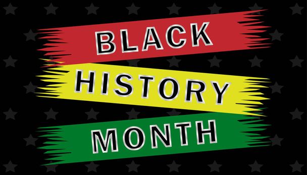The Black History Month poster, traditionally annually celebrated in February in the USA and Canada and in October in the UK. Vector EPS 10. - Vector, Image