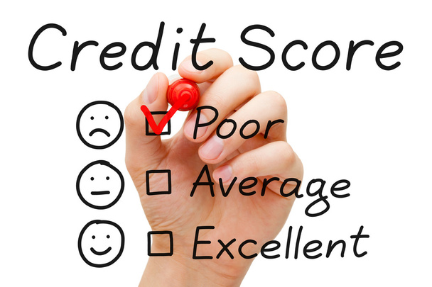 Puntuación de crédito pobre
 - Foto, imagen