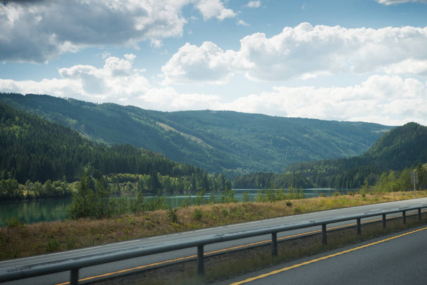 Road to mountains in Norway in the summer - Fotó, kép