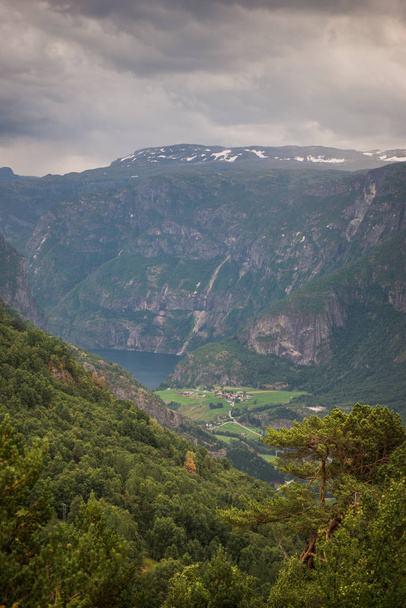 Stegastein viewpoint, Aurland, Norway - Фото, изображение