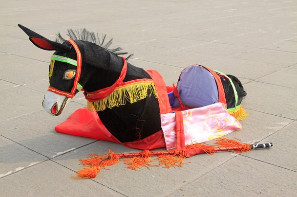 танцювати осел модель для Весняний фестиваль yangko в Китаї - Фото, зображення
